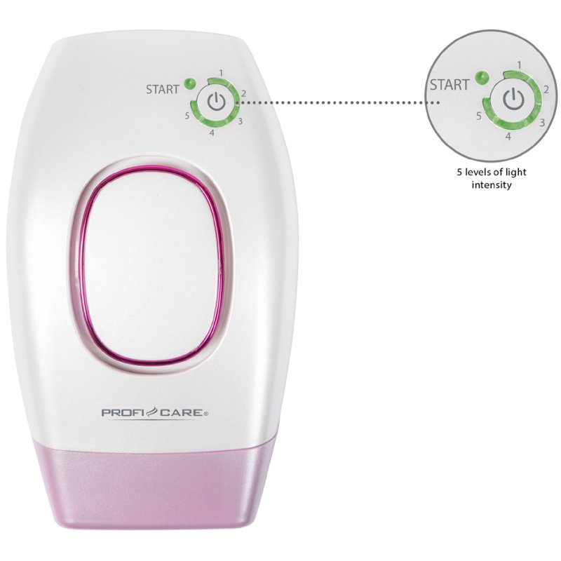PROFI CARE appareil d'épilation PC-IPL 3024, impulsion lumineuse IPL, rose nacré